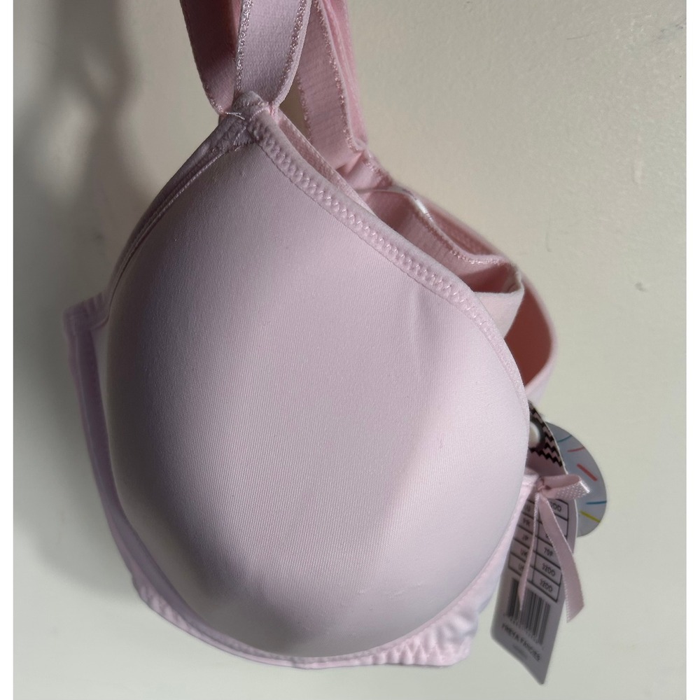 Freya Fancies Idol Balcony T-Shirt Bra Womens 32DD Pink Underwire Molded Cup - Picture 11 of 11